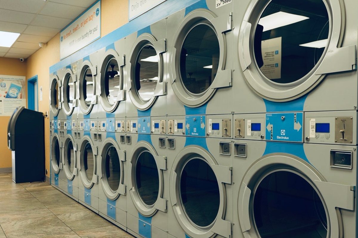 WaveMAX Temple, TX — Olaf Dr. | WaveMAX Laundry 12 Stacked dryers at WaveMAX Laundry on Olaf Drive in Temple, TX